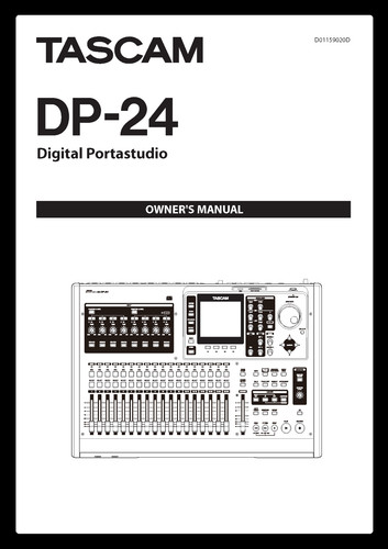 Tascam instruction - dp-24,