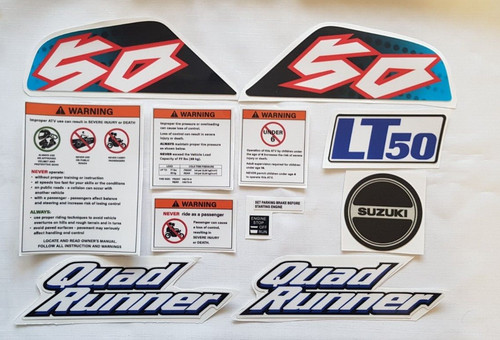 Suzuki lt50 quad bike decals - suzuki,