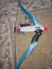 Nerf Rebelle Bow Gun for children, Blue and pink. + A couple of bullets included