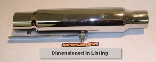 Short chrome exhaust - short,