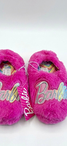 Barbie pink faux fur - fur, slip-on