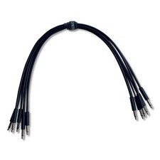 Super-Slim Eurorack Patch Cables (5 pack) | 3.5mm 1/8" mono TS cables synths