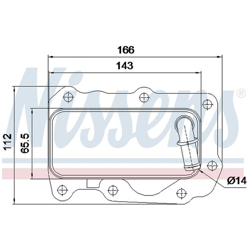 Engine oil cooler for - engine, land