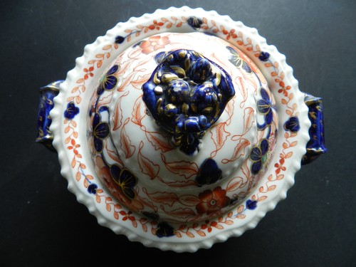 Antique staffordshire imari - staffordshire,