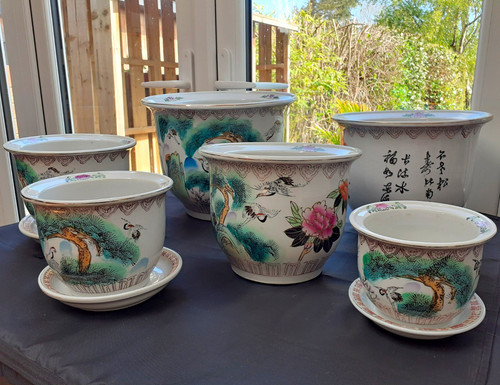 6pc vintage famille crane - vintage,