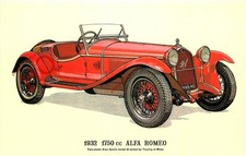 Picture Postcard::1932 1750CC ALFA ROMEO GRAN SPORTS MODEL