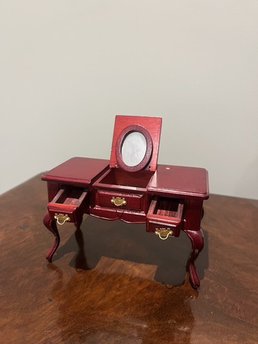 Dolls house miniature mahogany - dolls,