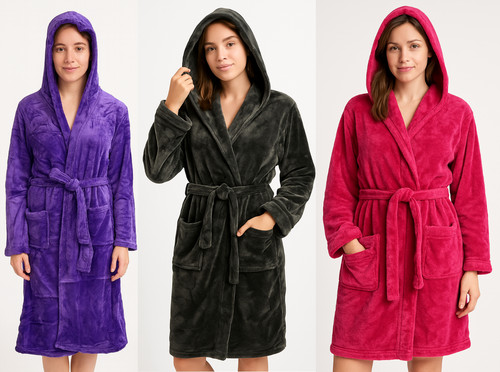 Womens ladies hooded fluffy - womens,