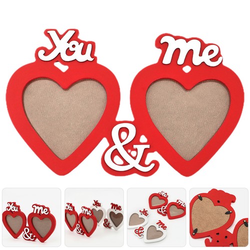 Heart shaped wooden picture - heart-shaped,