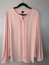 NWT Torrid 2 Baby Pink Blouse