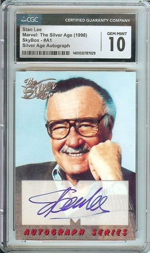 Stan lee autograph card cgc - autograph, 10