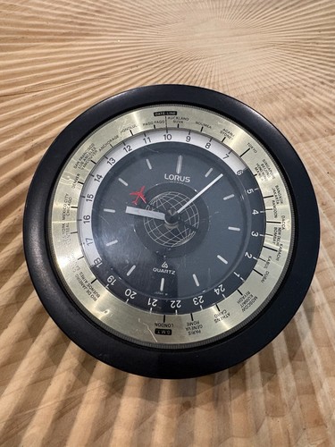 Vtg lorus world time quartz - lorus,