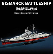 Bismarck Class Battleship 2686 Piece building brick block set