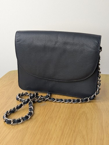 Hotter navy blue leather chain - leather,