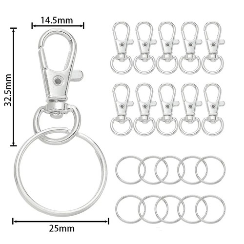 20pcs 32mm swivel lobster - 20pcs,