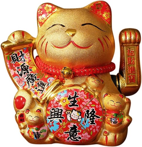 Golden lucky cat with - cat,