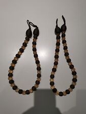 1 Pair  Curtain Holdbacks Rope Tie Backs Tassel Tiebacks Beaded 