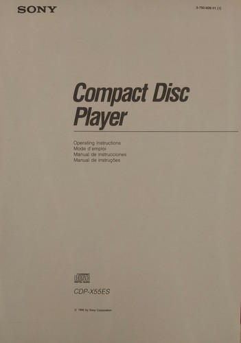 Sony cdp x55es compact - cdp-x55es,