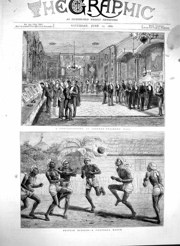 Original old antique print - antique,