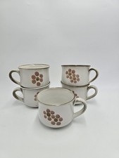 5 Denby Gypsy Teacups Vintage