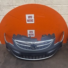 Vauxhall Corsa D Bumper Front Bumper & Grills Facelift Silver Z179 2011-14 CY12