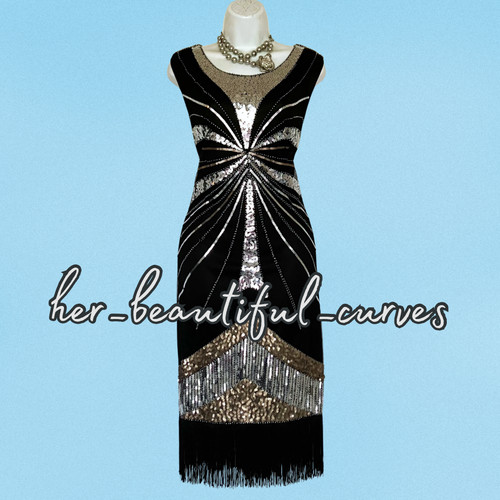 Ladies 20s gatsby sequinned - gatsby,