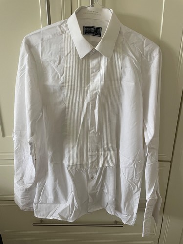Allander white tuxedo dress - tuxedo,
