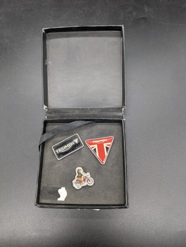 Triumph motorcycle badges - 3x,