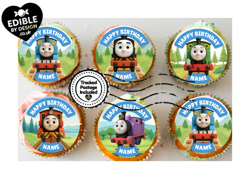 Train engine cake toppers - train,