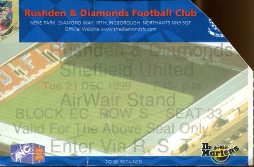 Rushden diamonds v sheffield - diamonds,