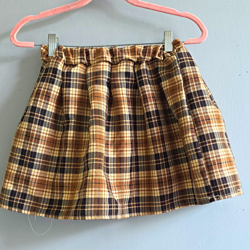 Shein girls check pleated - shein,