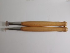 TWO AGATE STONE BURNISHERS