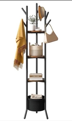Freestanding steel coat rack - freestanding,