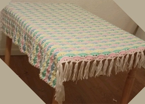 Vintage handmade crochet shell - crochet,
