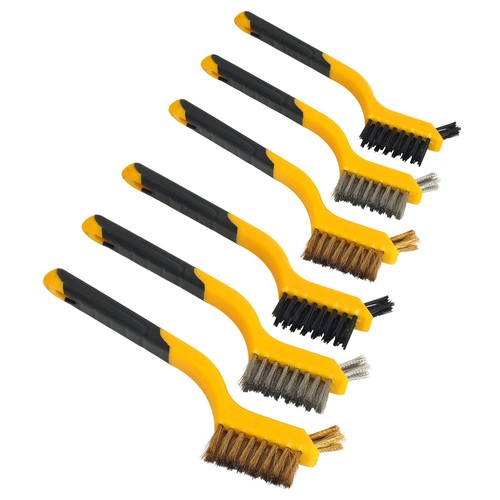 6pc mini wire brush set - wire,