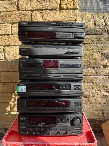 Aiwa stacked music system - , with