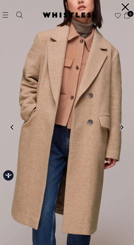 Whistles womens long - long, coat