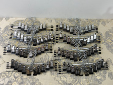 2x Amazon Basics Metal Trousers and Skirt Hangers with Clips, Pack of 20, Chrome