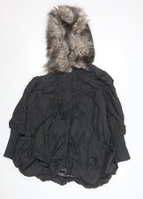 River Island Womens Black Faux