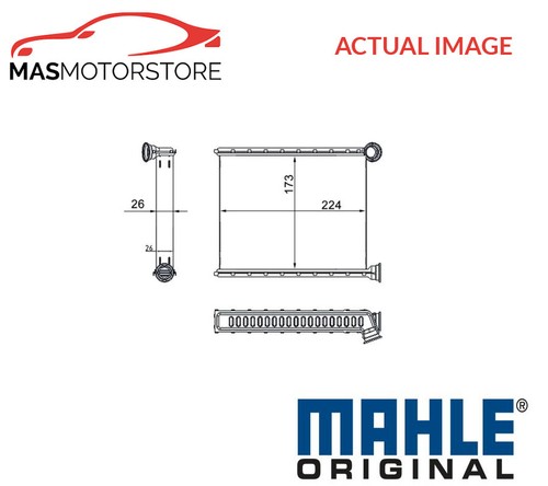 Heater radiator exchanger lhd - heater,