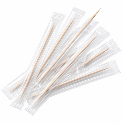 Wooden toothpicks wrapped - wooden,