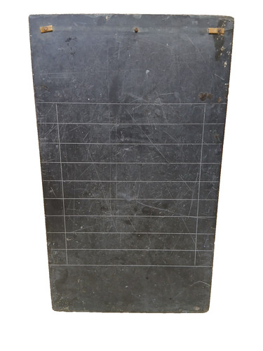 Vintage slate shove - slate, ha'penny