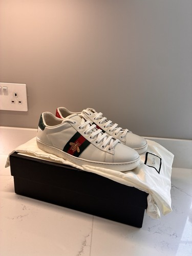 Gucci ace leather shoes - gucci,