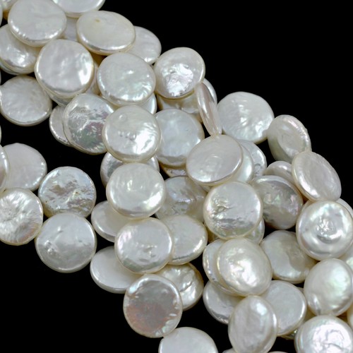 White coin flat disc - white,