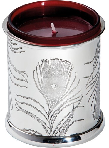 Pewter candle votive holder - pewter,
