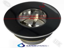 WASTE OUTLET FITTING FOR COMMERCIAL CATERING SINKS 40mm 1.1/2" 80MM FLANGE 