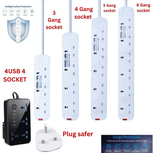 Mains plug power extension - plug,