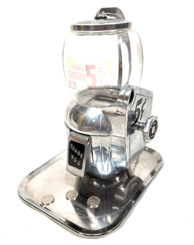Antique coin operated atlas - operated,