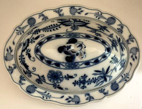 Antique german meissen blue - meissen,
