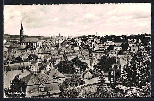 Postcard münchberg upper - of, /